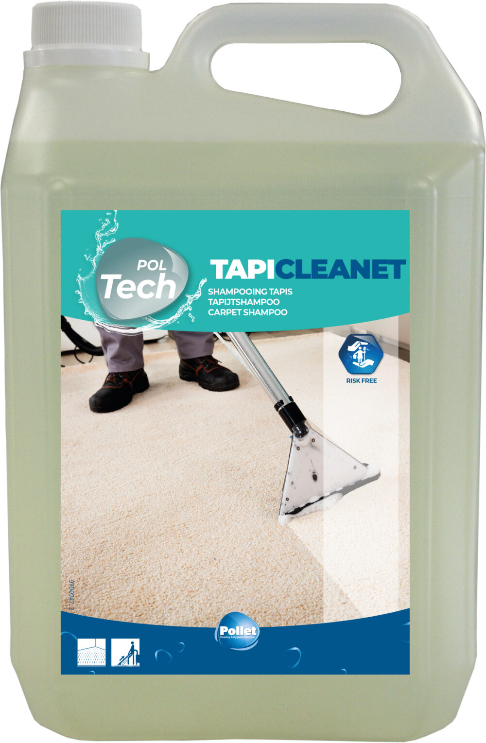 PolTech Tapicleanet 5 L препарат за пране на килими и мокети с екстрактор